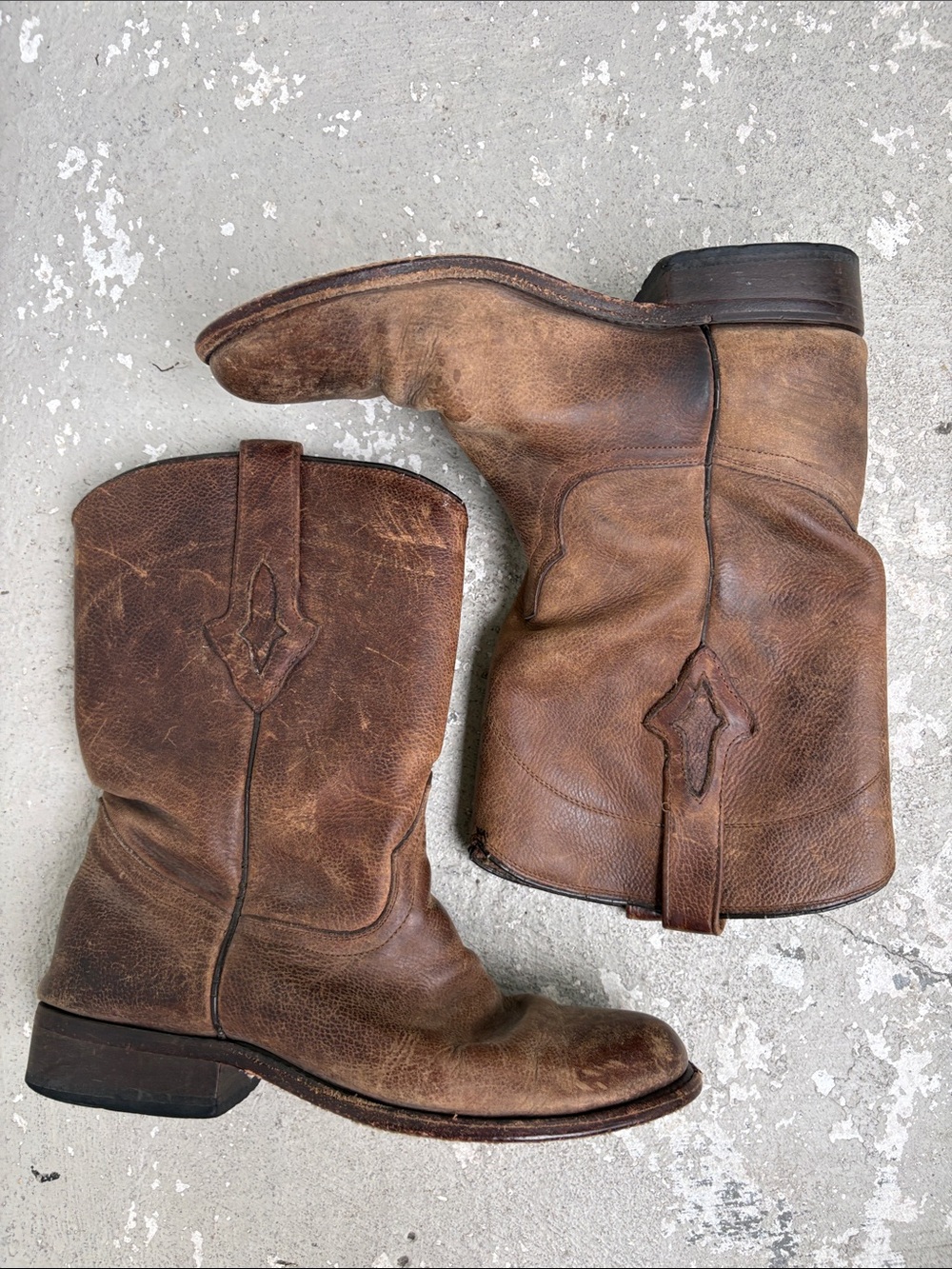 Vintage distressed resistol boots